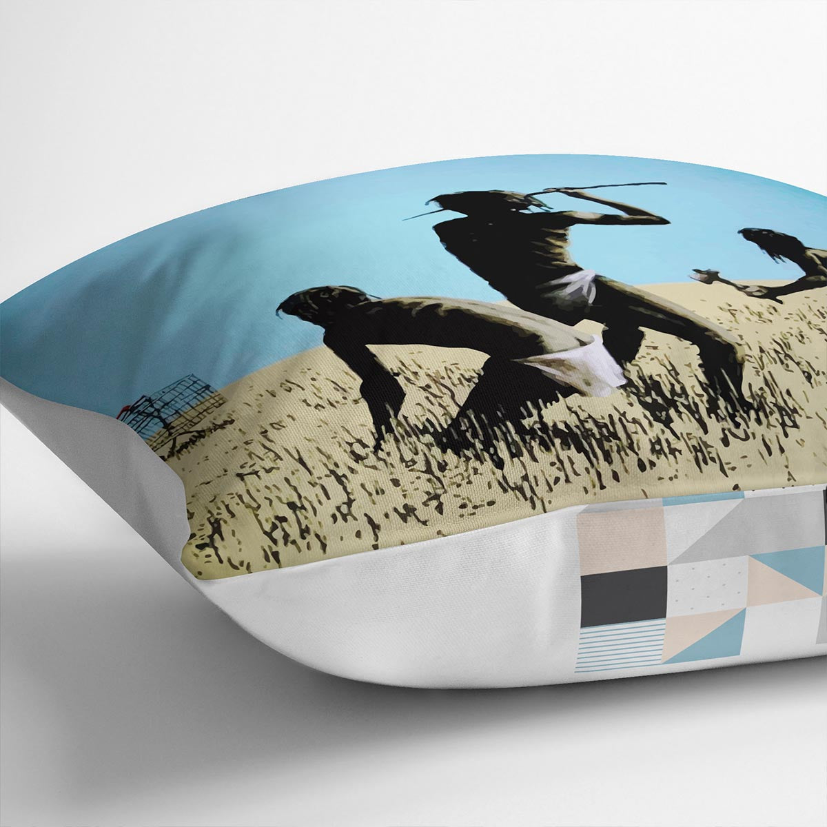 Banksy Aborigine Hunters Cushion