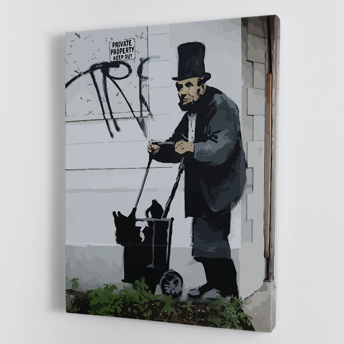 Banksy Abraham Lincoln Canvas Print or Poster - Canvas Art Rocks - 1