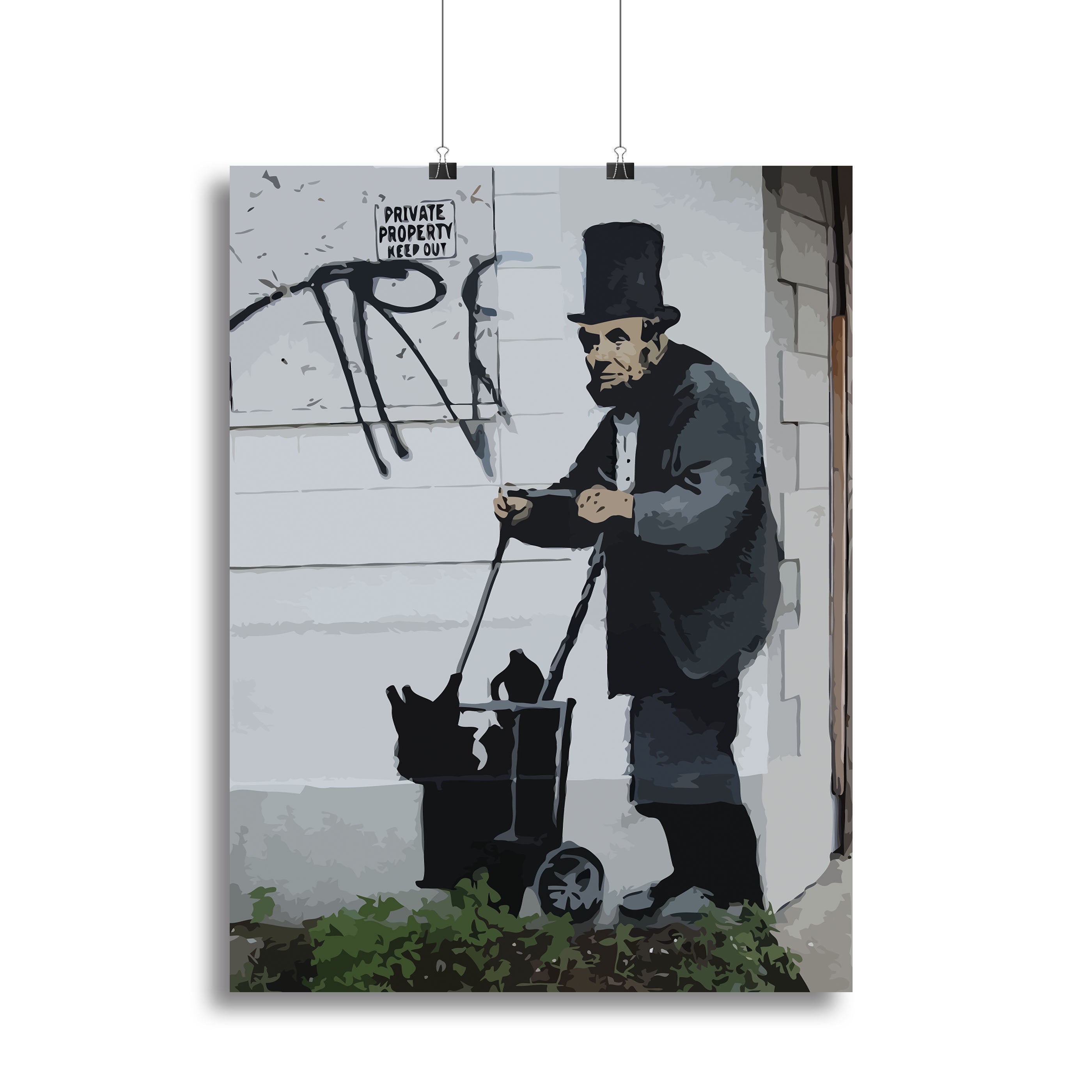Banksy Abraham Lincoln Canvas Print or Poster - Canvas Art Rocks - 2