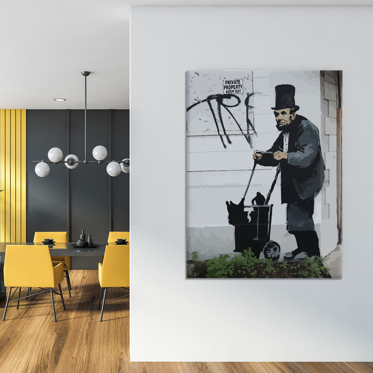 Banksy Abraham Lincoln Canvas Print or Poster - Canvas Art Rocks - 4