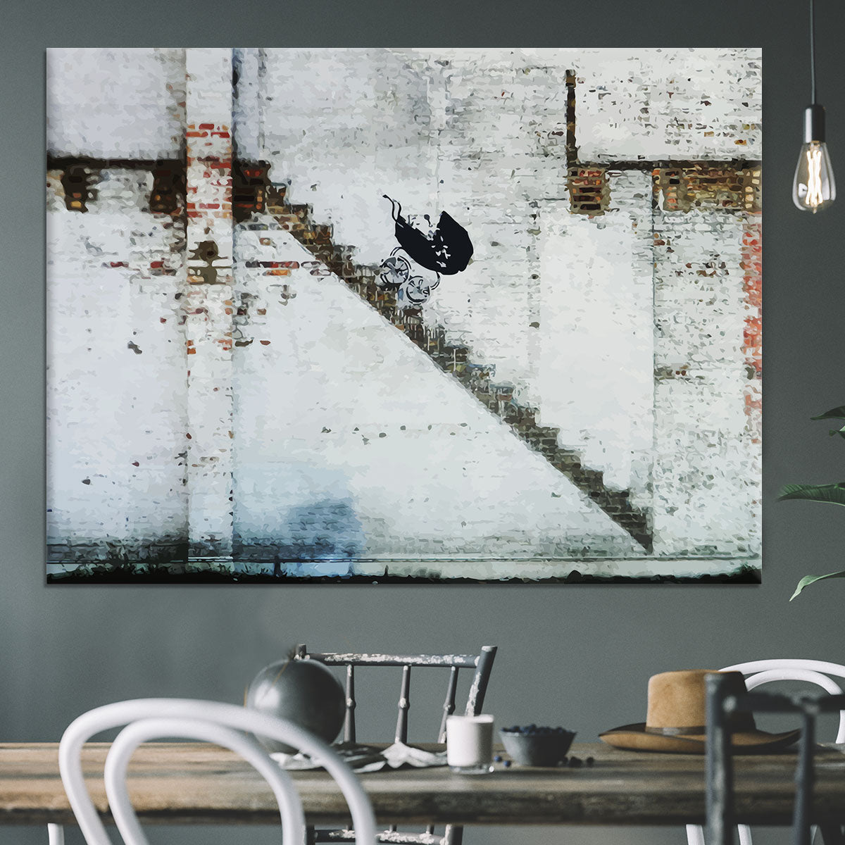 Banksy Baby Carriage Canvas Print or Poster - Canvas Art Rocks - 3