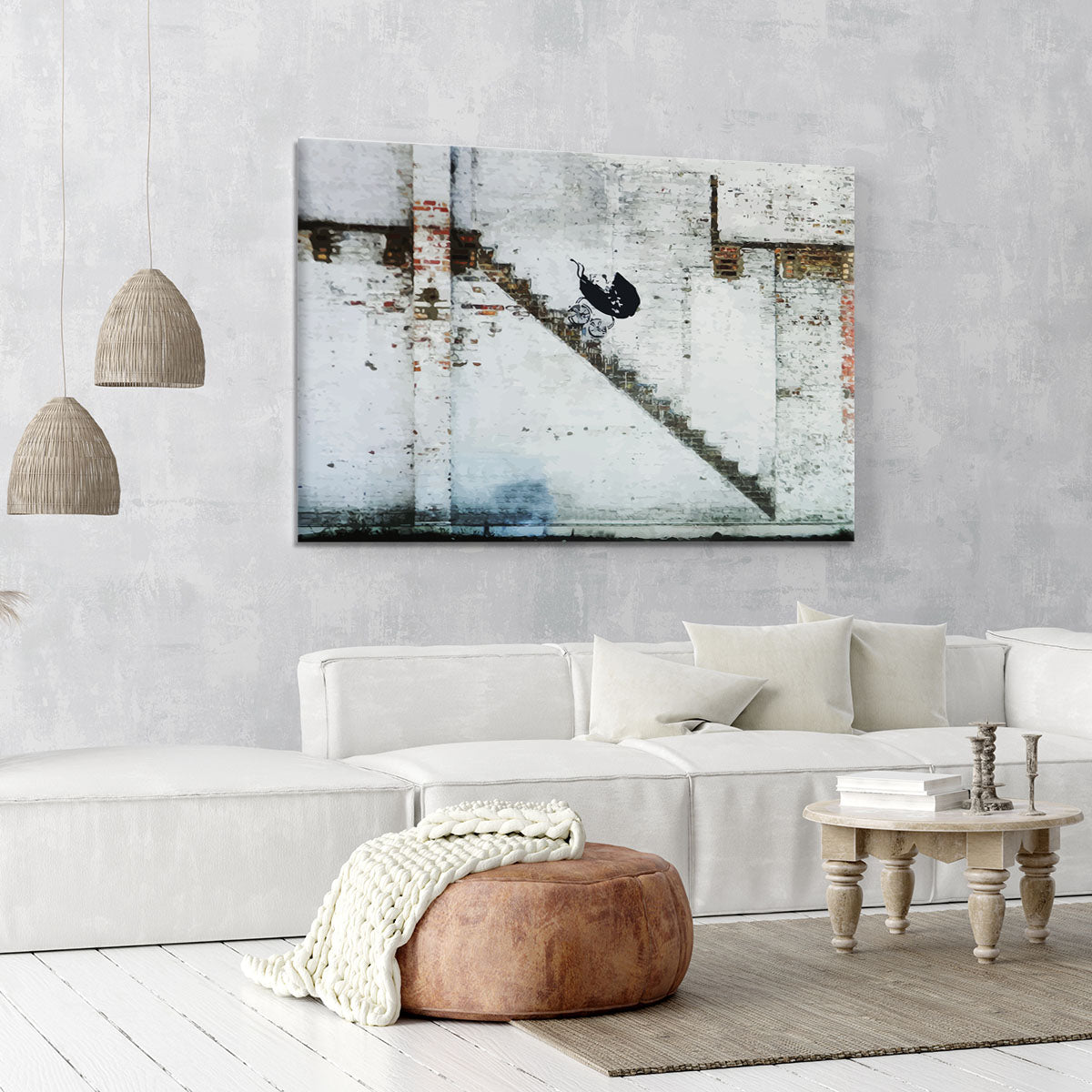Banksy Baby Carriage Canvas Print or Poster - Canvas Art Rocks - 6