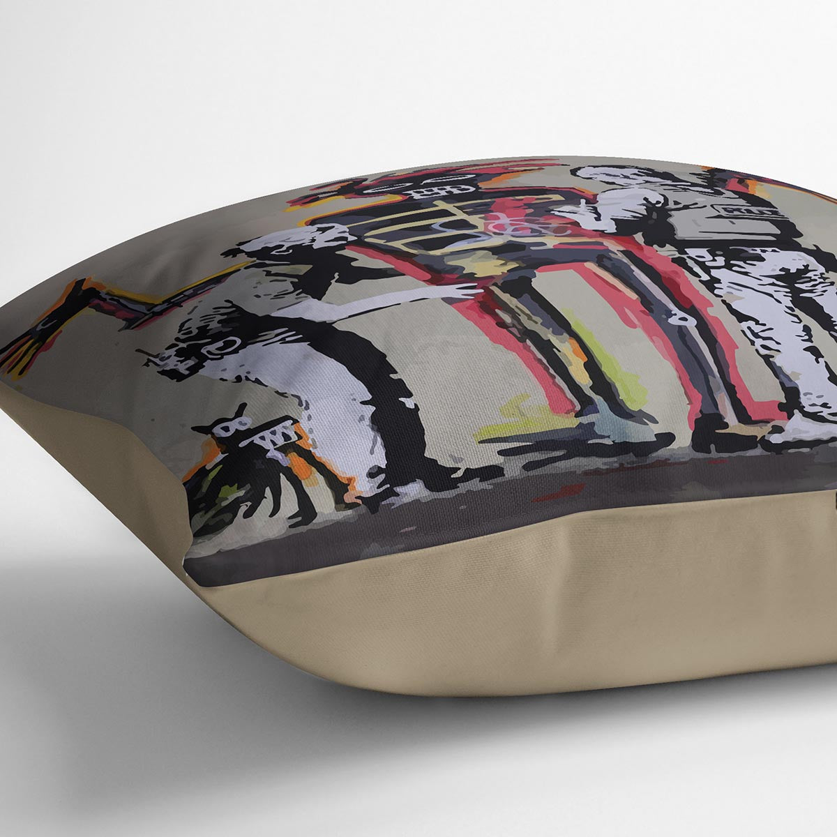 Banksy Basquiat Metropolitan Police Cushion