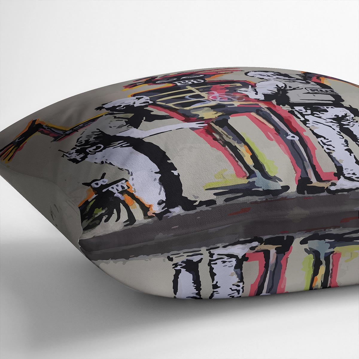 Banksy Basquiat Metropolitan Police Cushion