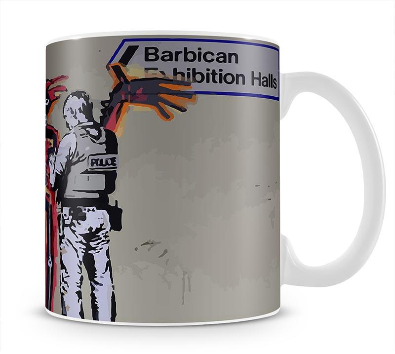 Banksy Basquiat Metropolitan Police Mug - Canvas Art Rocks - 1