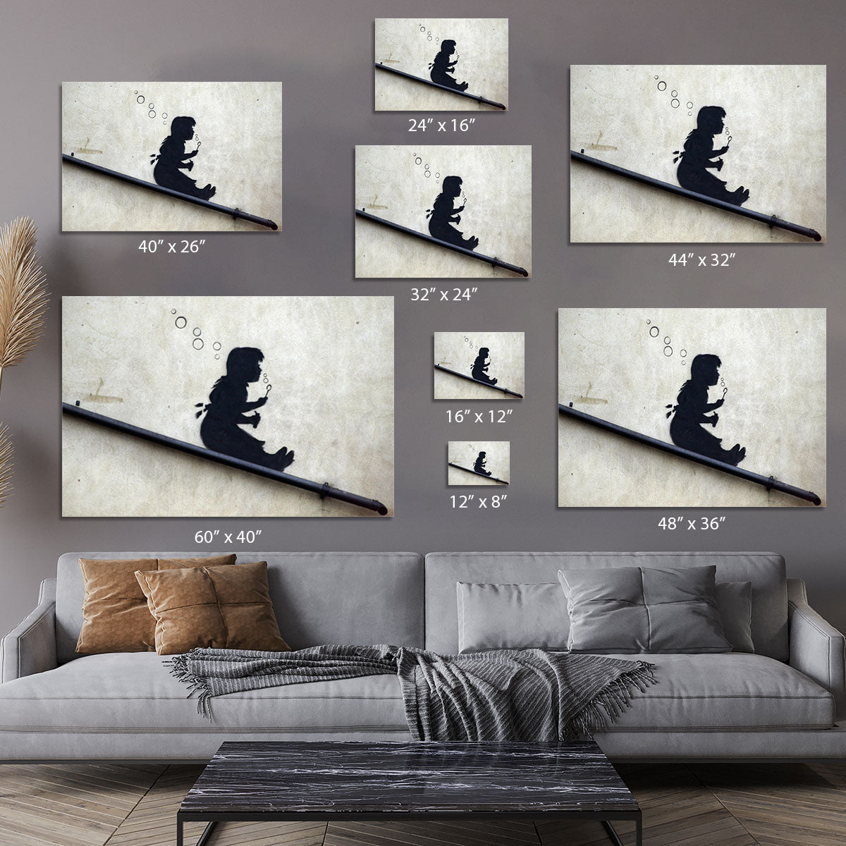 Banksy Bubble Slide Girl Canvas Print or Poster - Canvas Art Rocks - 7
