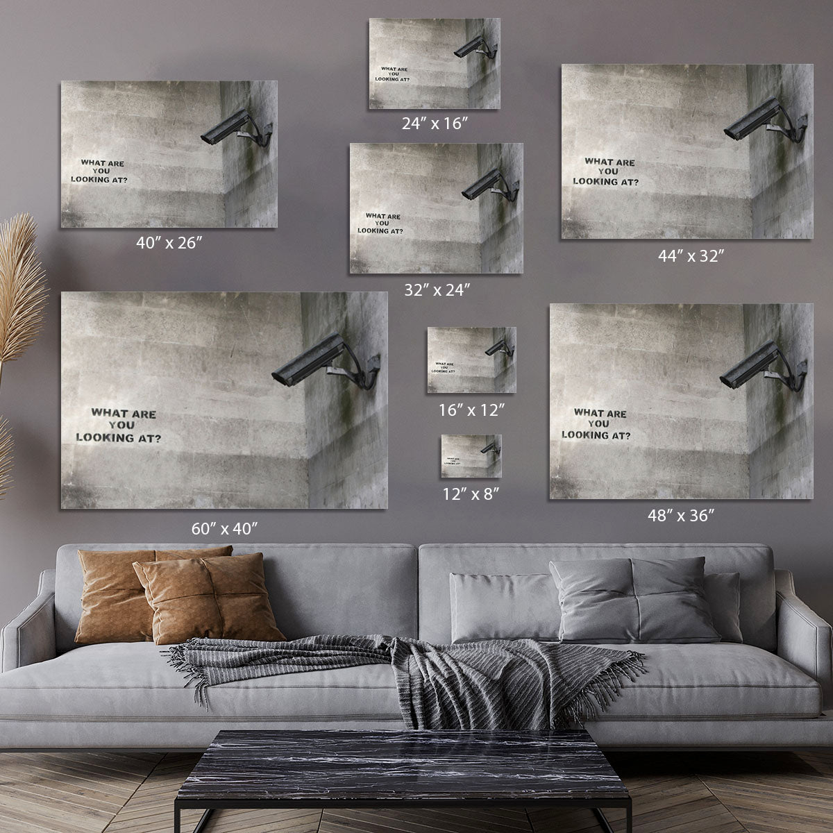 Banksy CCTV What Are You Looking at Canvas Print or Poster - Canvas Art Rocks - 7