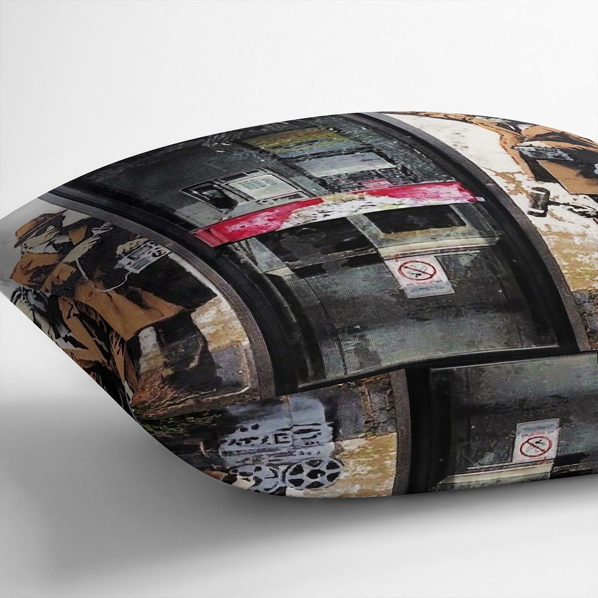 Banksy Cheltenham Telephone Box Spies Cushion