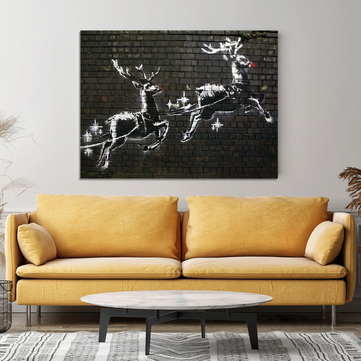 Banksy Christmas Canvas Print or Poster - Canvas Art Rocks - 4