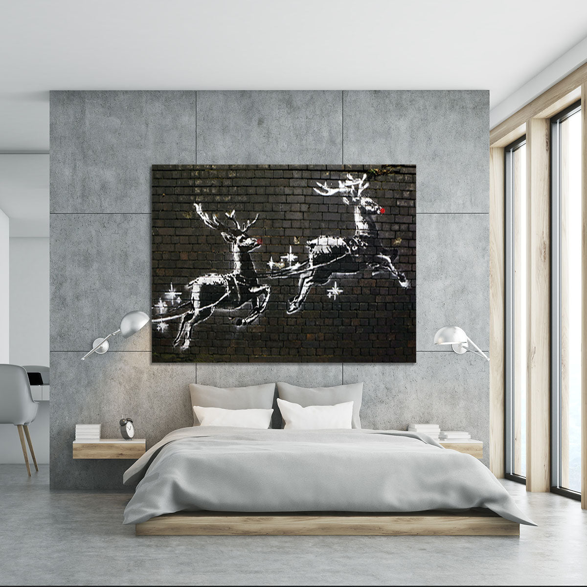 Banksy Christmas Canvas Print or Poster - Canvas Art Rocks - 5