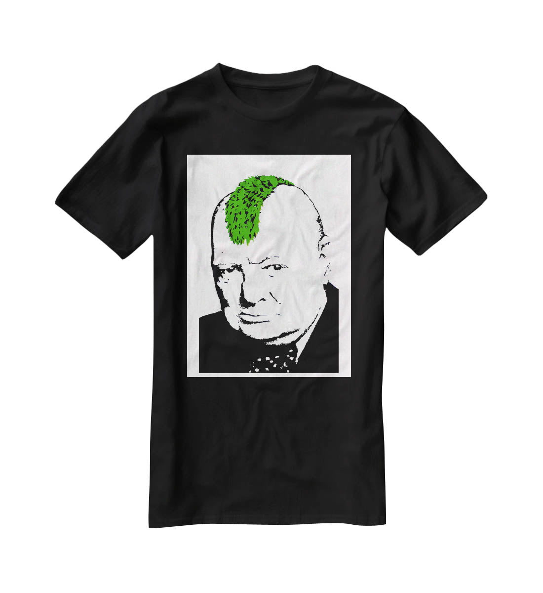 Banksy Churchill Turf War T-Shirt - Canvas Art Rocks - 1