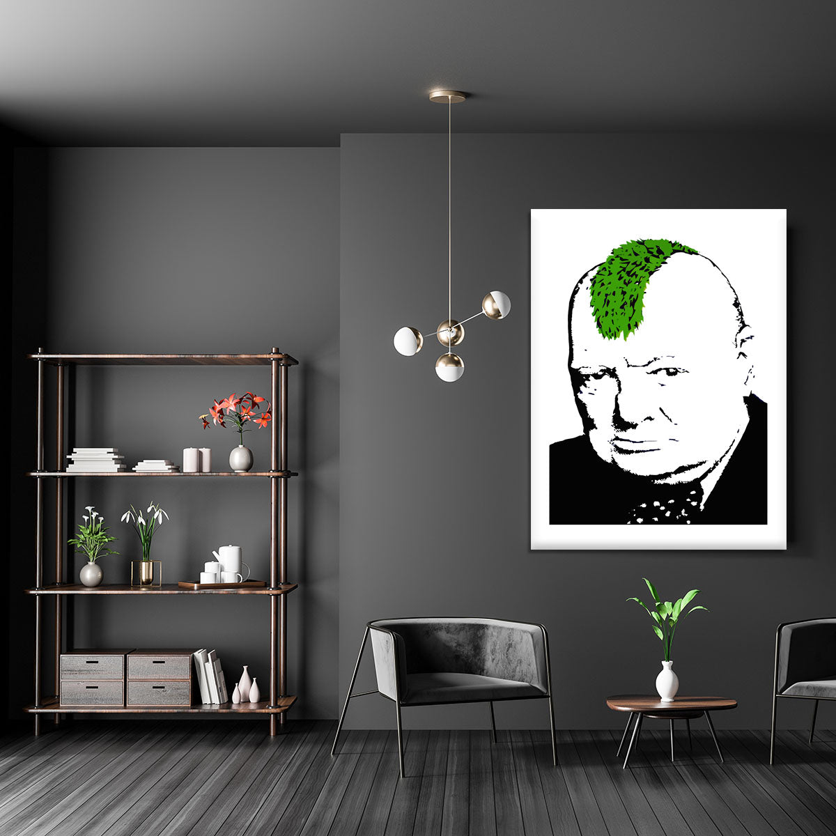 Banksy Churchill Turf War Canvas Print or Poster - Canvas Art Rocks - 5