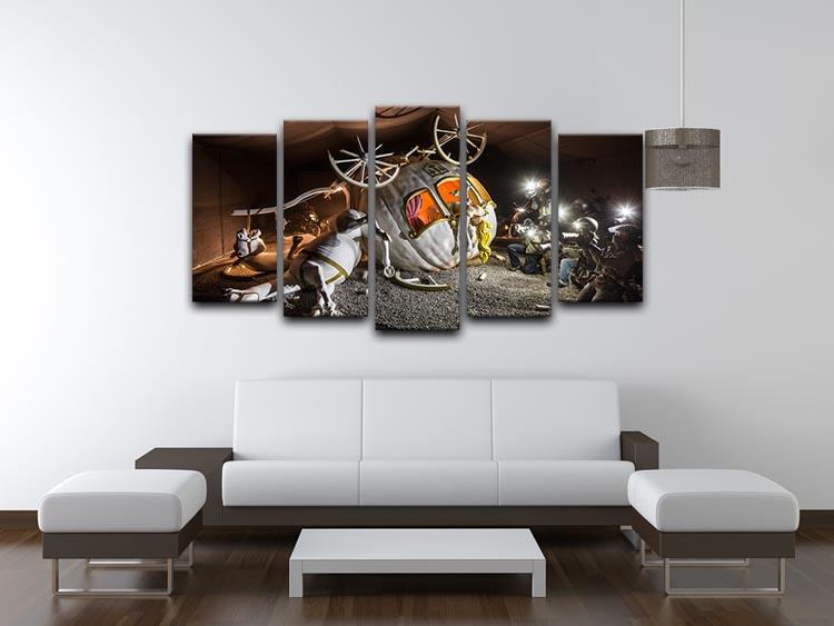 Banksy Cinderella Carriage 5 Split Panel Canvas - Canvas Art Rocks - 3