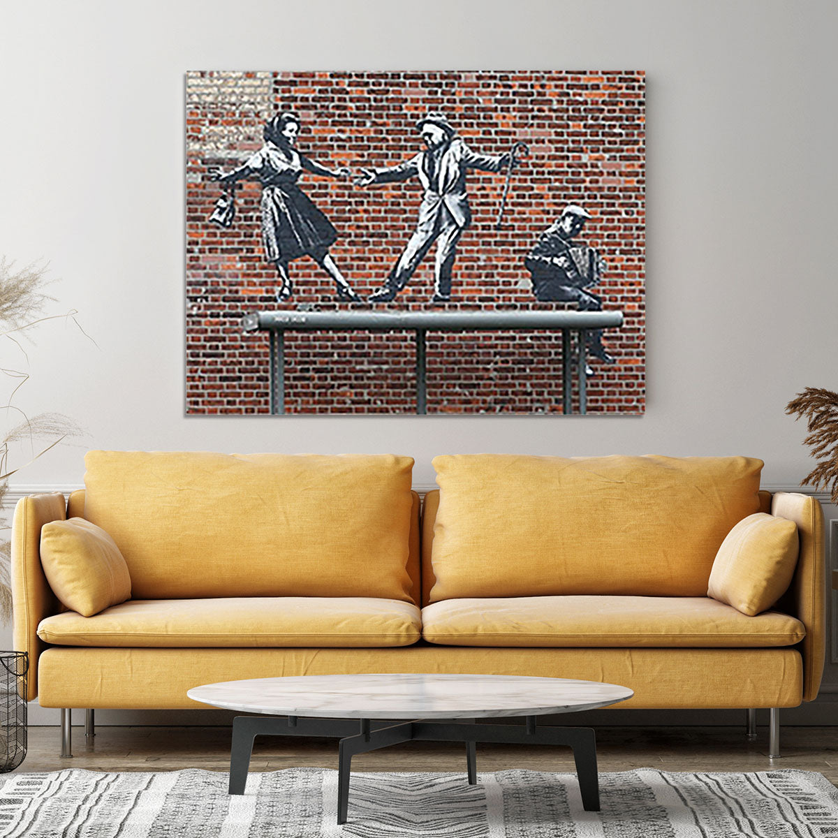 Banksy Couple Dancing Canvas Print or Poster - Canvas Art Rocks - 4