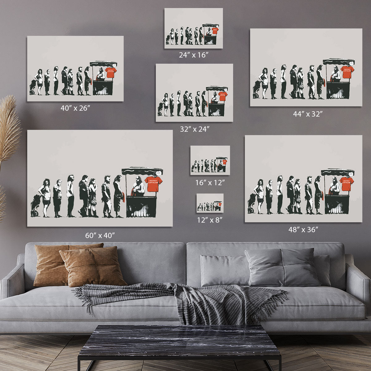 Banksy Destroy Capitalism Canvas Print or Poster - Canvas Art Rocks - 7