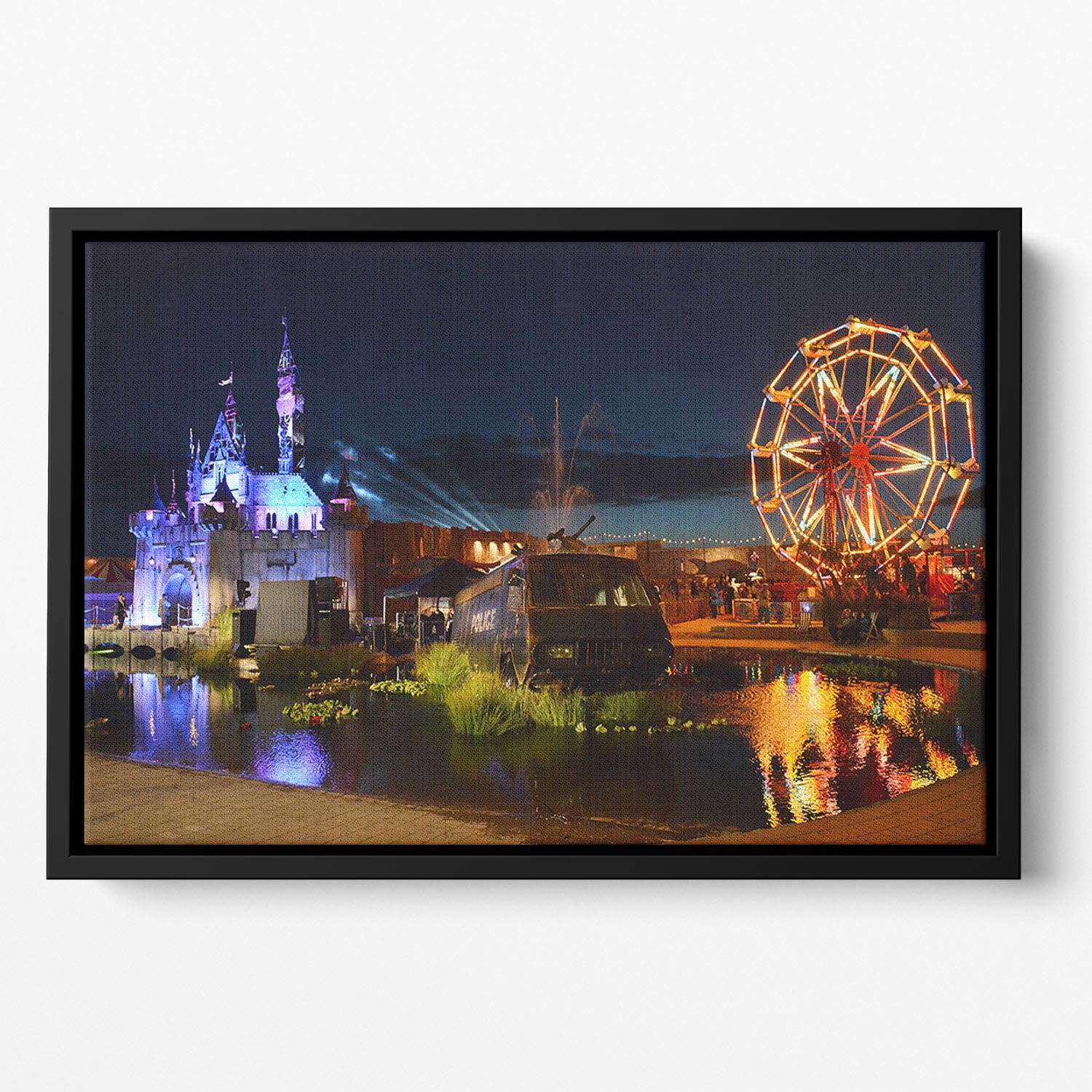 Banksy Dismaland Floating Framed Canvas