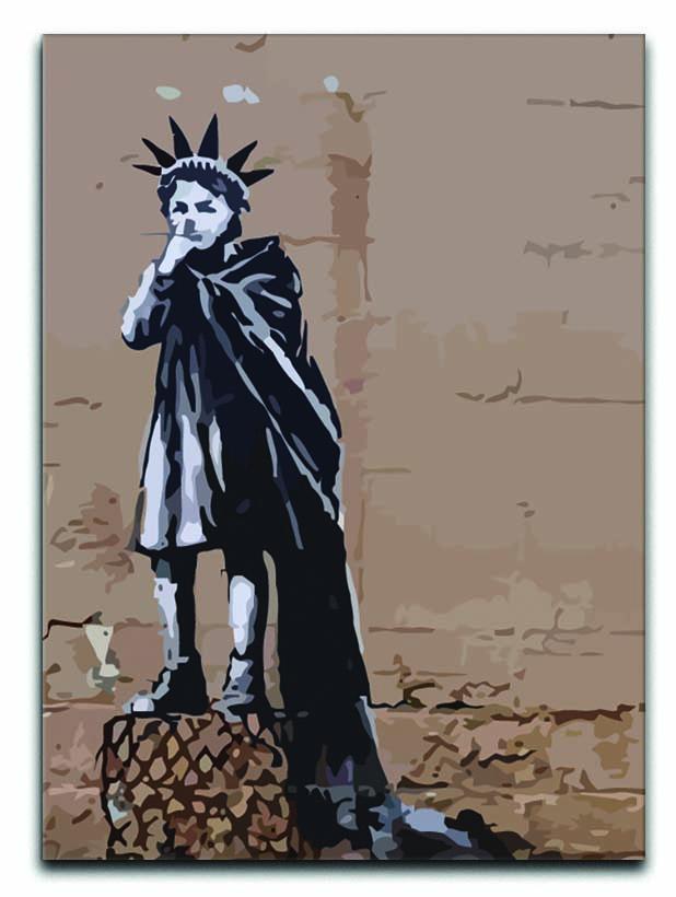 Banksy Empire State Kid Canvas Print or Poster  - Canvas Art Rocks - 1