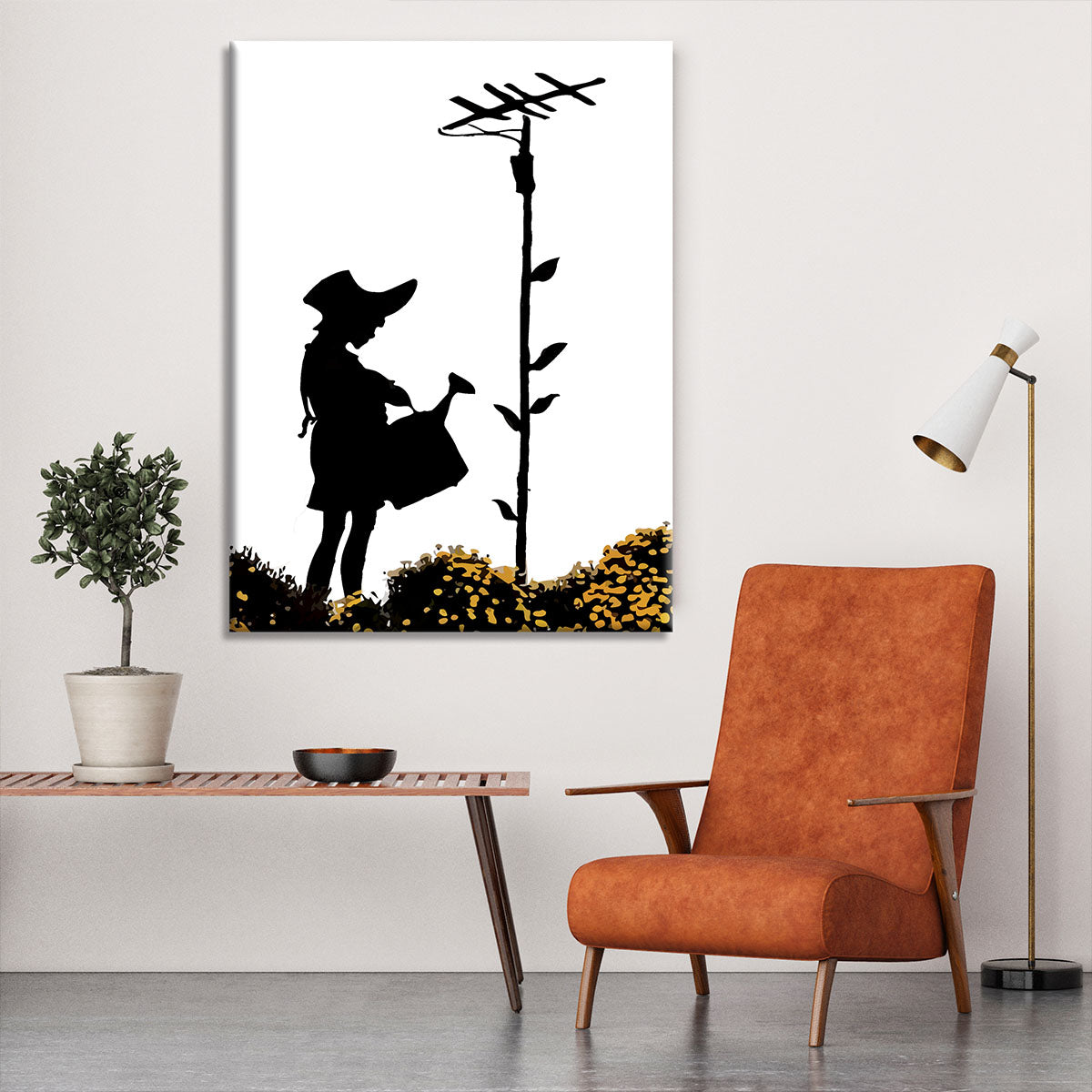 Banksy Flower Aerial Girl Canvas Print or Poster - Canvas Art Rocks - 6