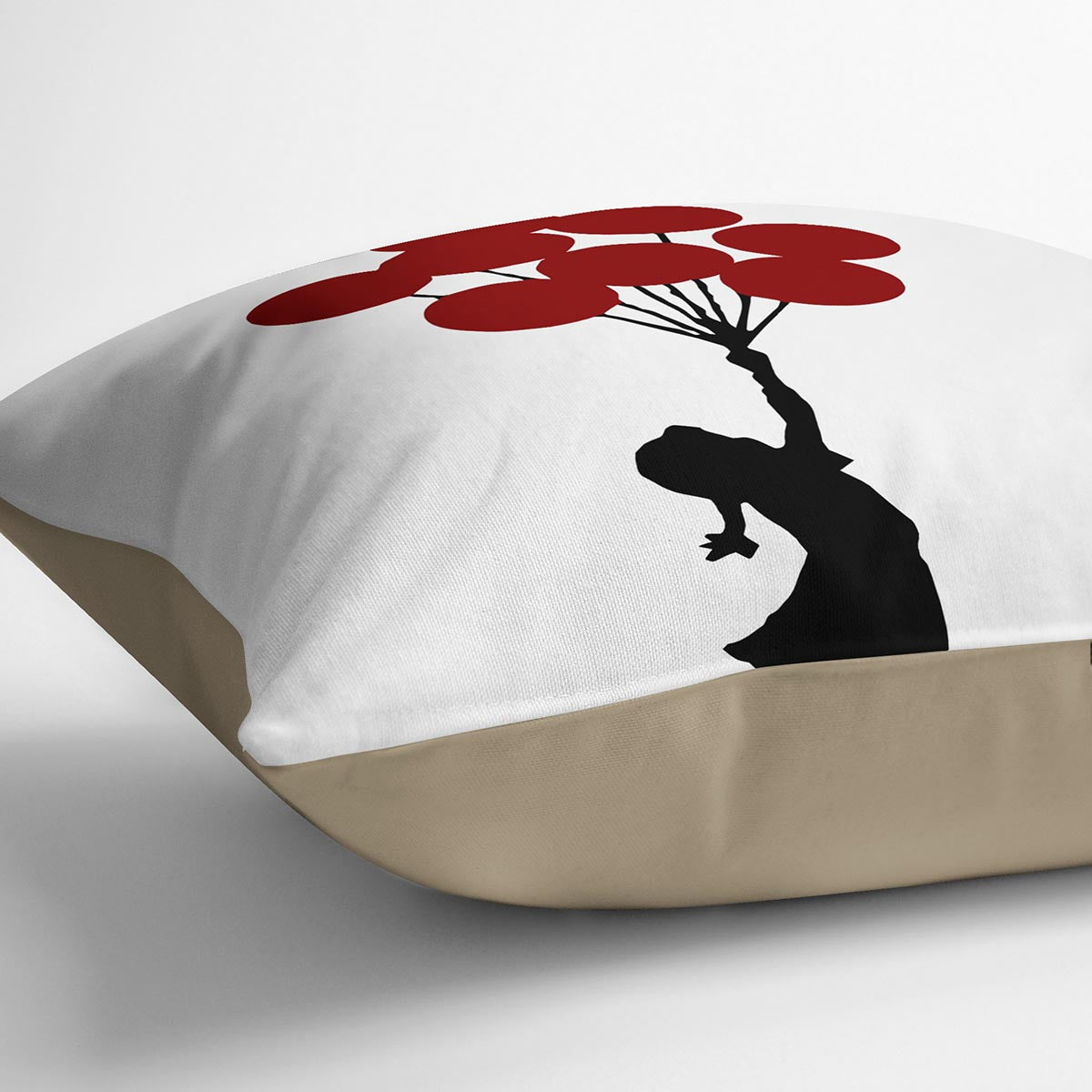 Banksy Flying Balloon Girl Cushion
