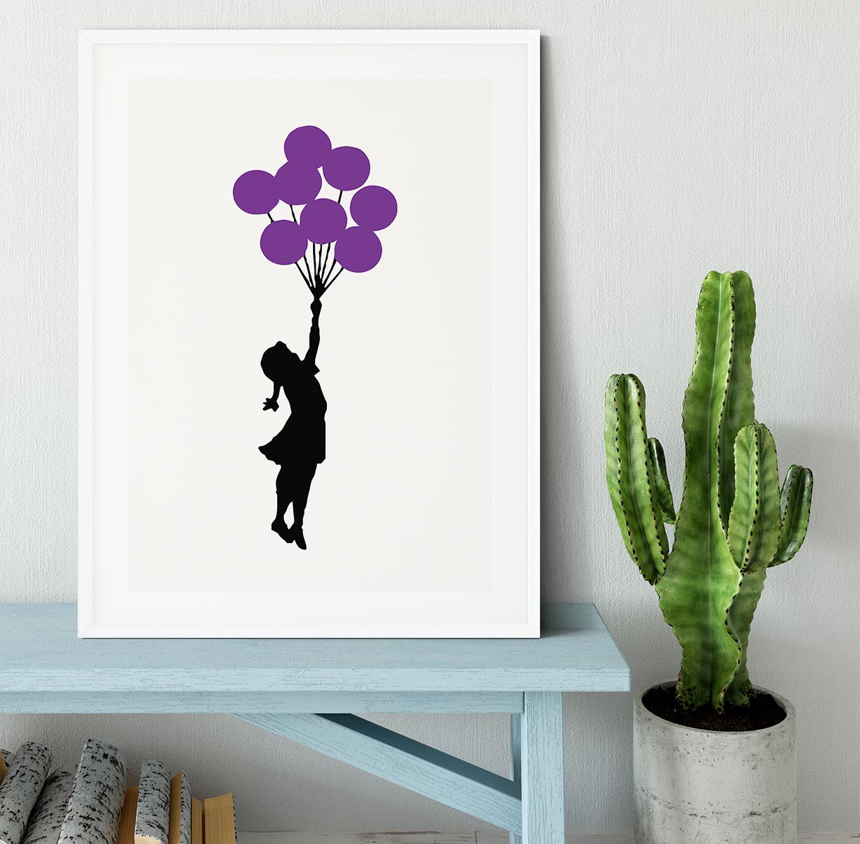 Banksy Flying Balloon Girl Framed Print - Canvas Art Rocks - 5