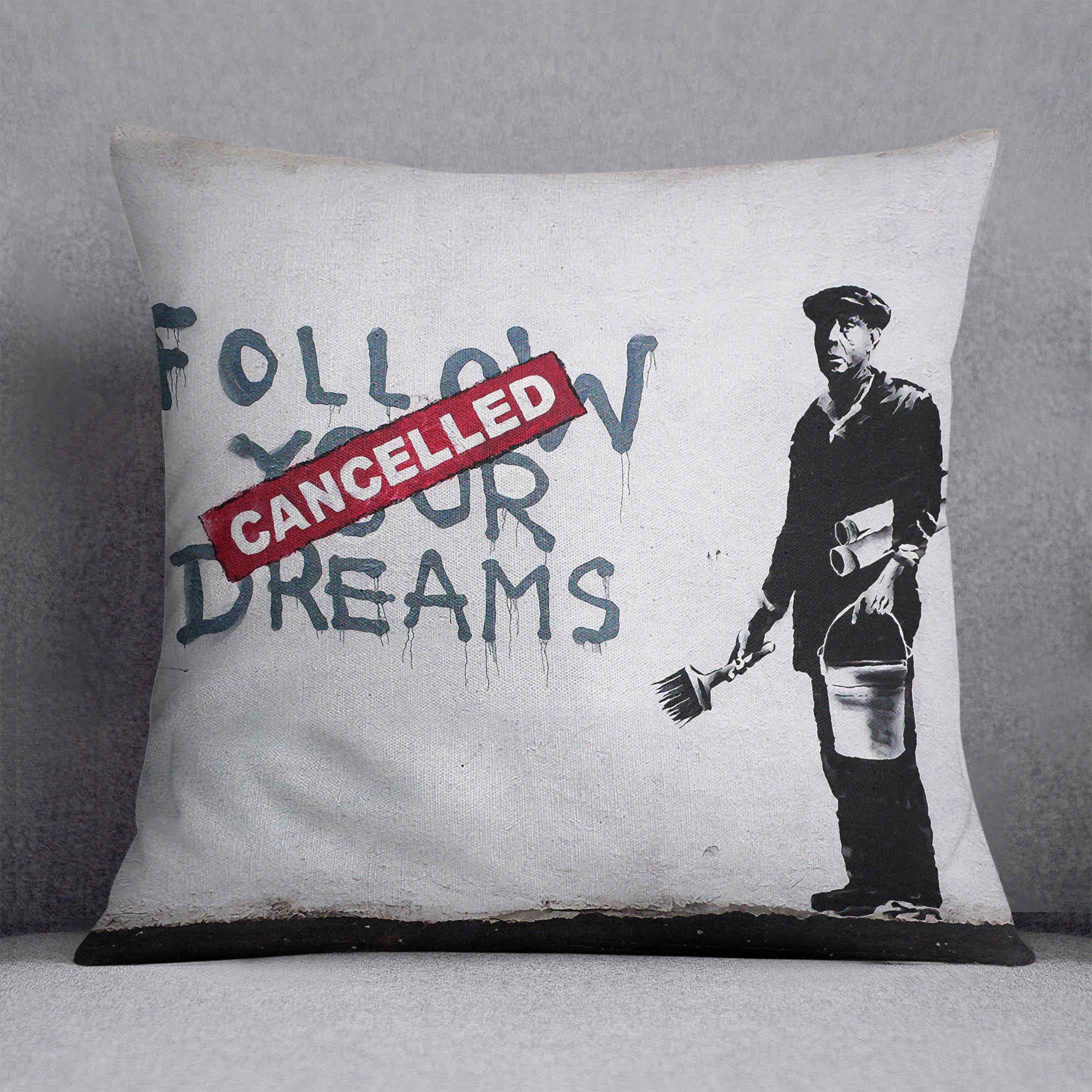 Banksy Follow Your Dreams Cushion