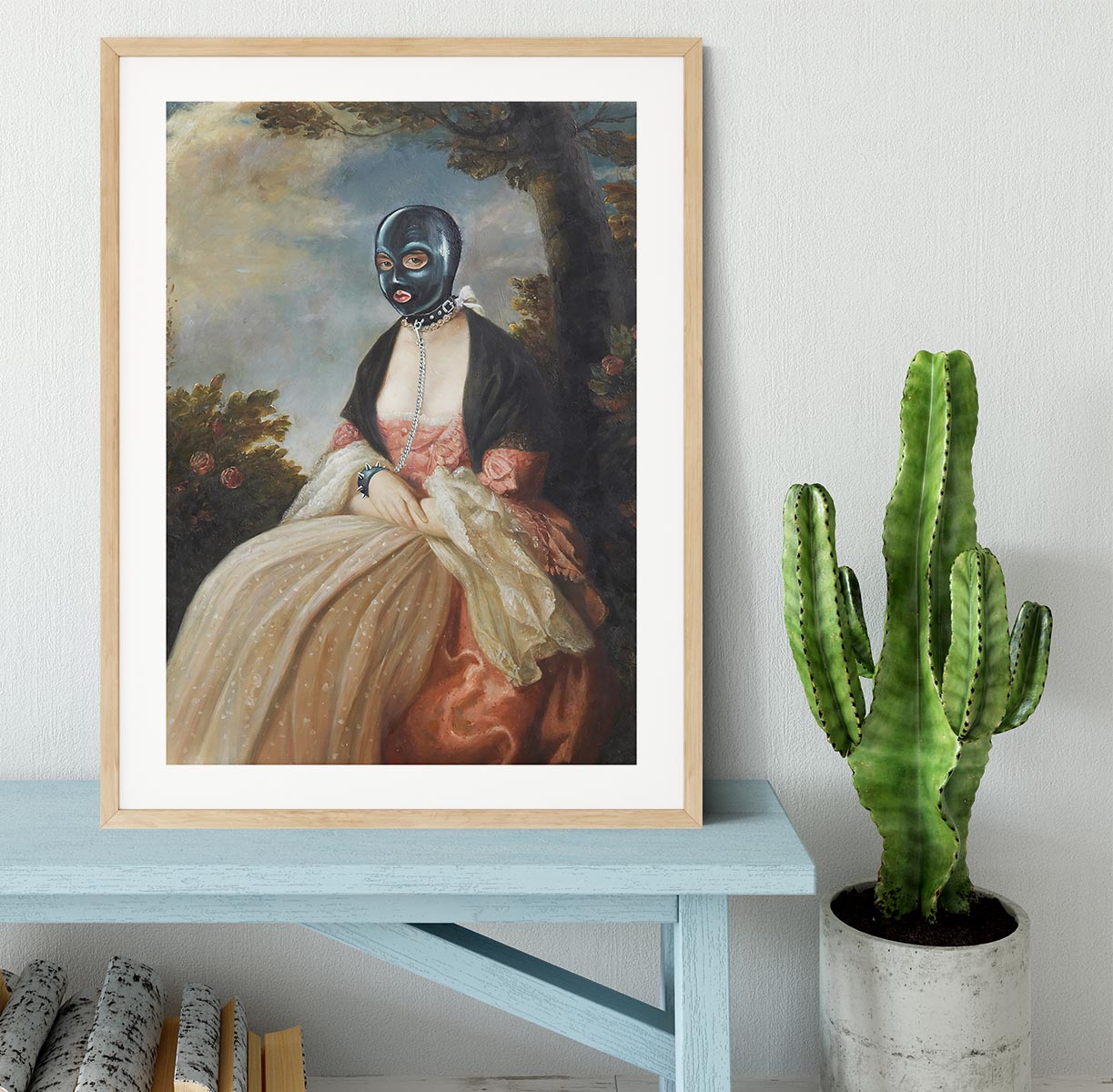 Banksy Gimp-Masked Woman Framed Print - Canvas Art Rocks - 3