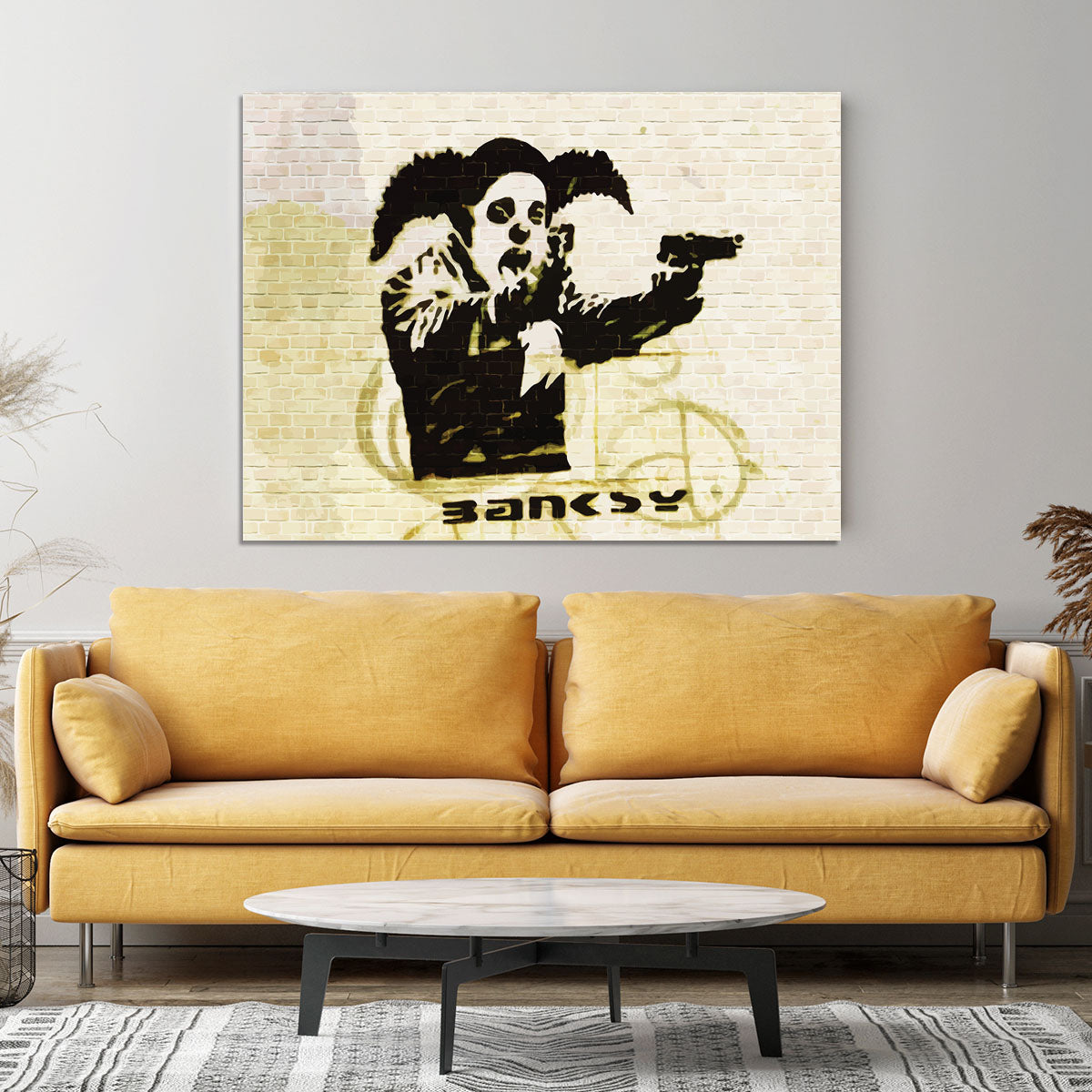 Banksy Gun Toting Clown Bristol Canvas Print or Poster - Canvas Art Rocks - 4
