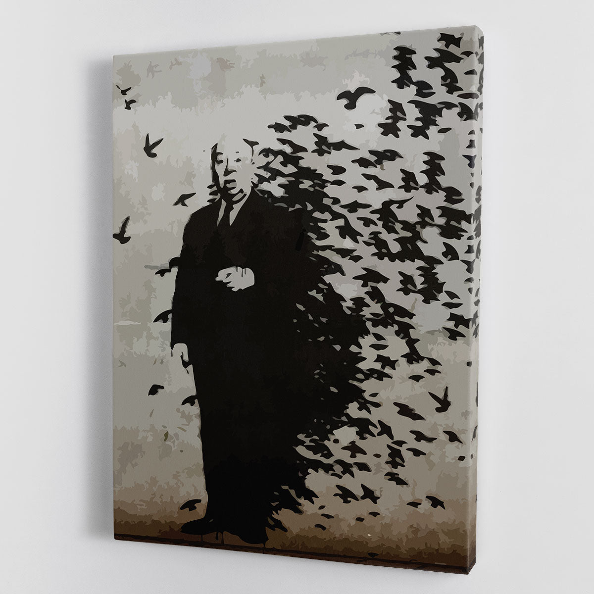 Banksy Hitchcock Birds Canvas Print or Poster - Canvas Art Rocks - 1