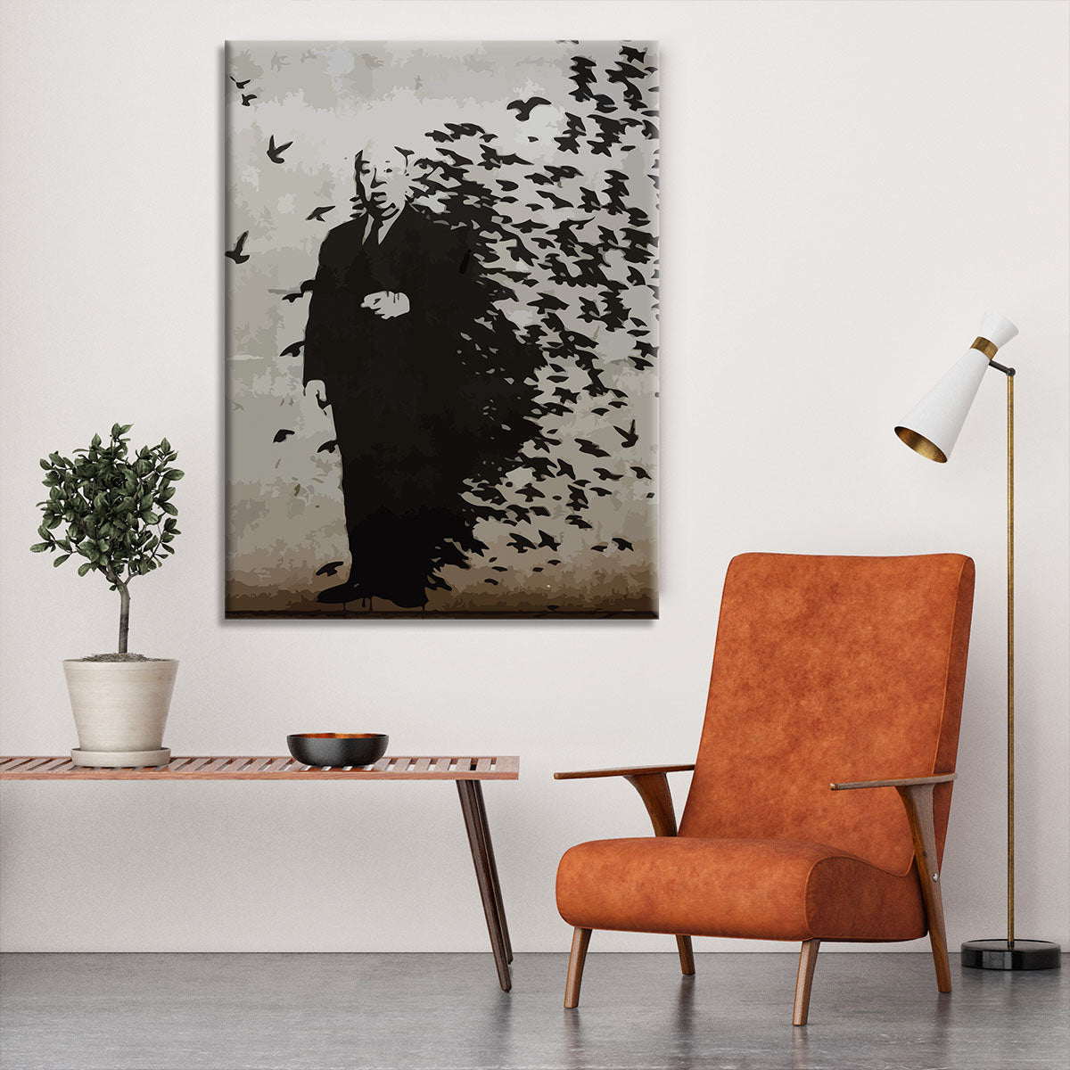 Banksy Hitchcock Birds Canvas Print or Poster - Canvas Art Rocks - 6