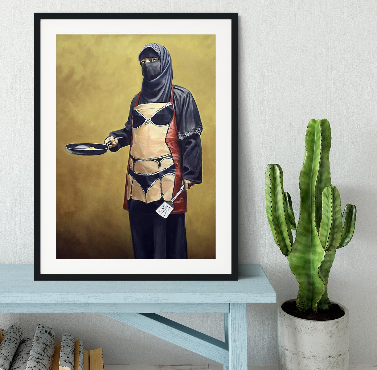 Banksy How Do You Like Your Eggs Framed Print - Canvas Art Rocks - 1