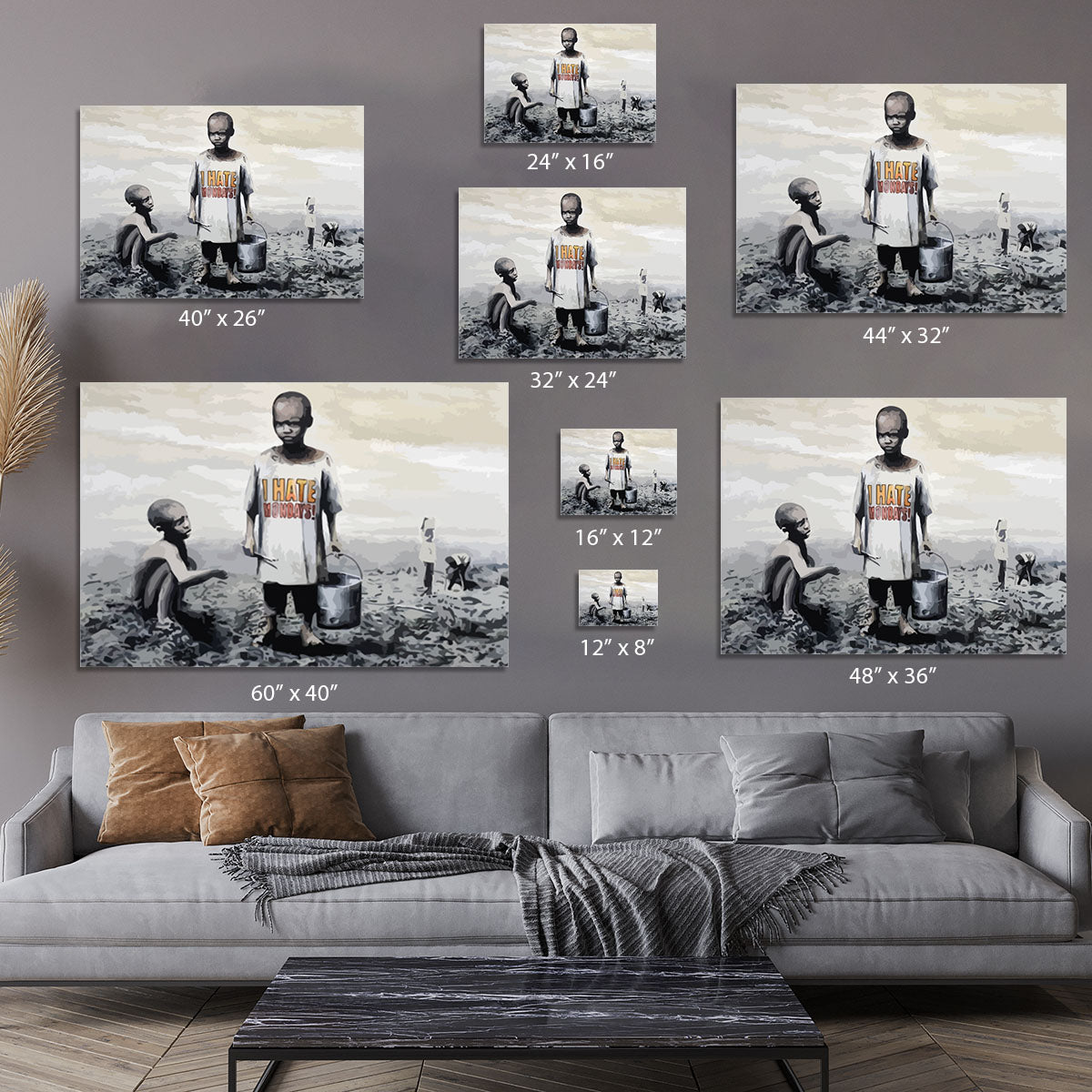 Banksy I Hate Monday Canvas Print or Poster - Canvas Art Rocks - 7