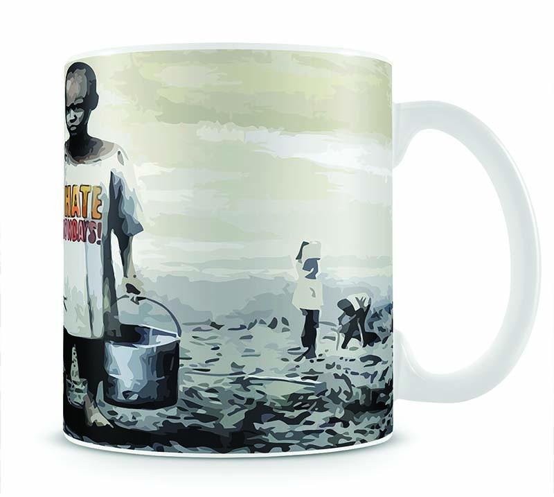 Banksy I Hate Monday Mug - Canvas Art Rocks - 1