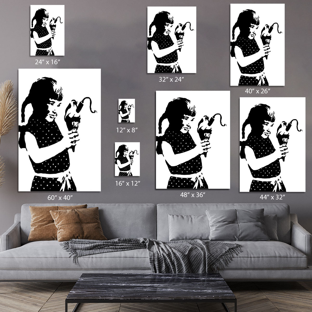 Banksy Ice Cream Bomb Canvas Print or Poster - Canvas Art Rocks - 7