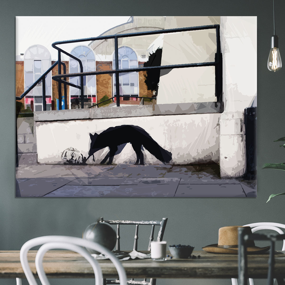 Banksy Kentucky Fox Canvas Print or Poster - Canvas Art Rocks - 3