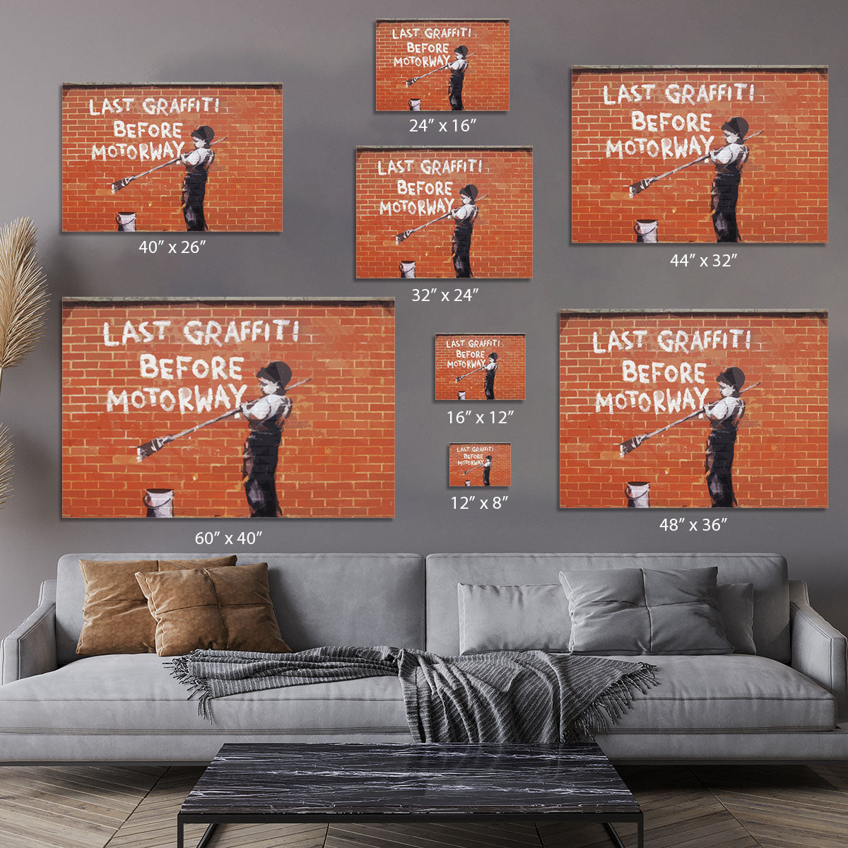 Banksy Last Graffiti Before Motorway Canvas Print or Poster - Canvas Art Rocks - 7