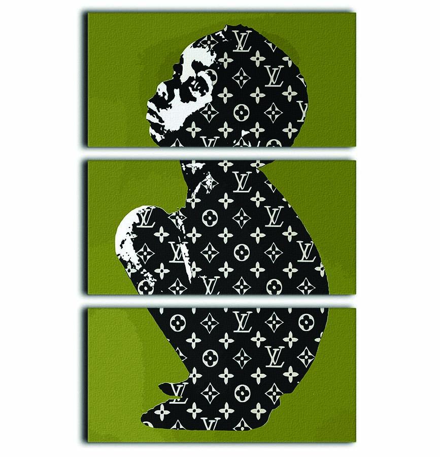 Banksy Louis Vuitton Kid 3 Split Panel Canvas Print - Canvas Art Rocks - 1