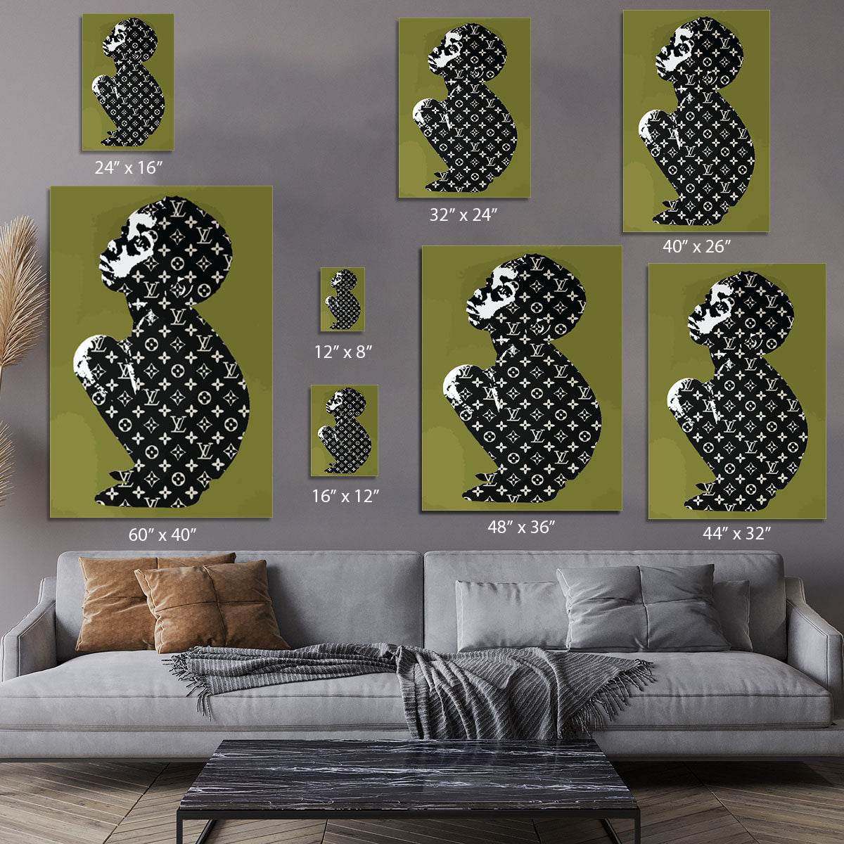 Banksy Louis Vuitton Kid Canvas Print or Poster - Canvas Art Rocks - 7