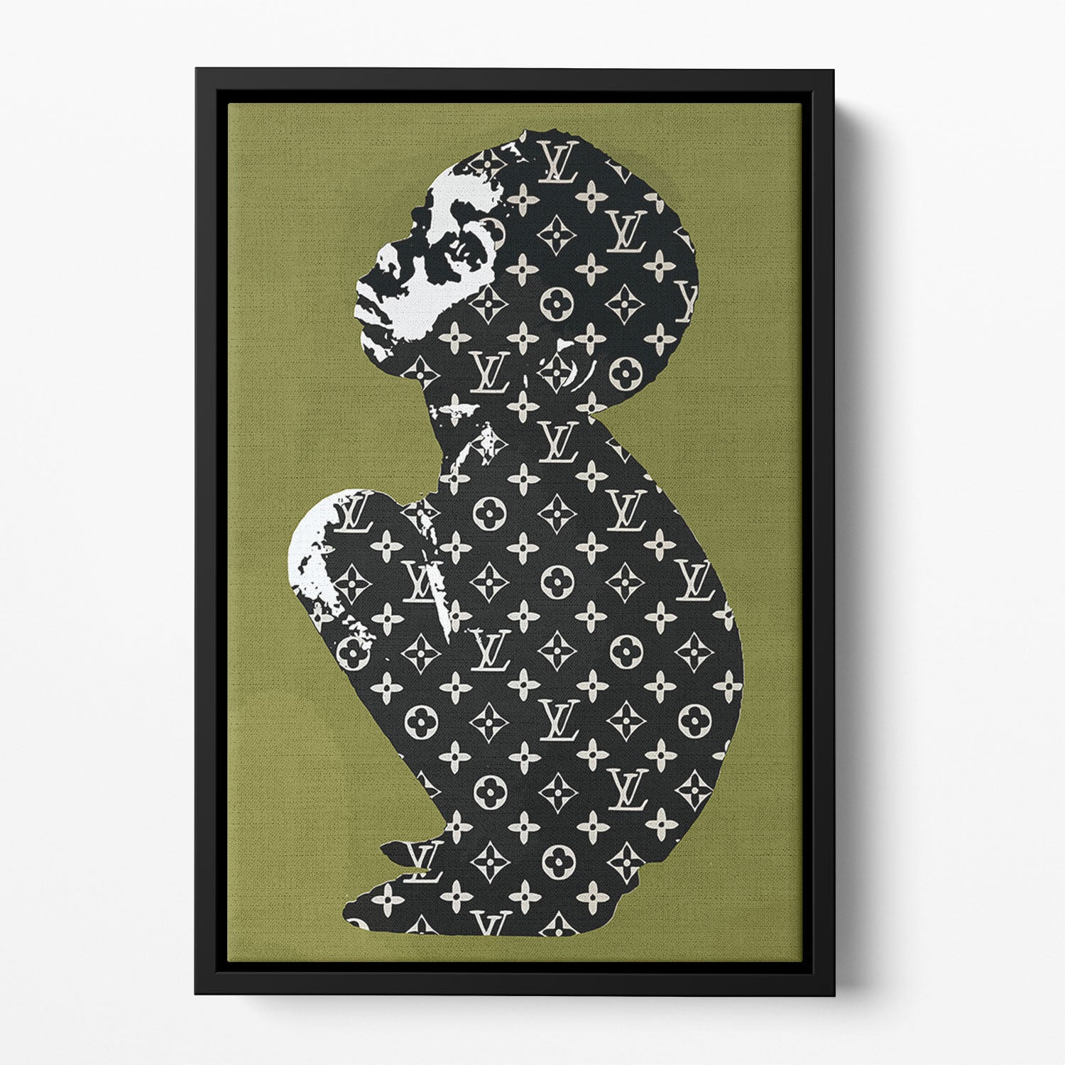 Banksy Louis Vuitton Kid Floating Framed Canvas