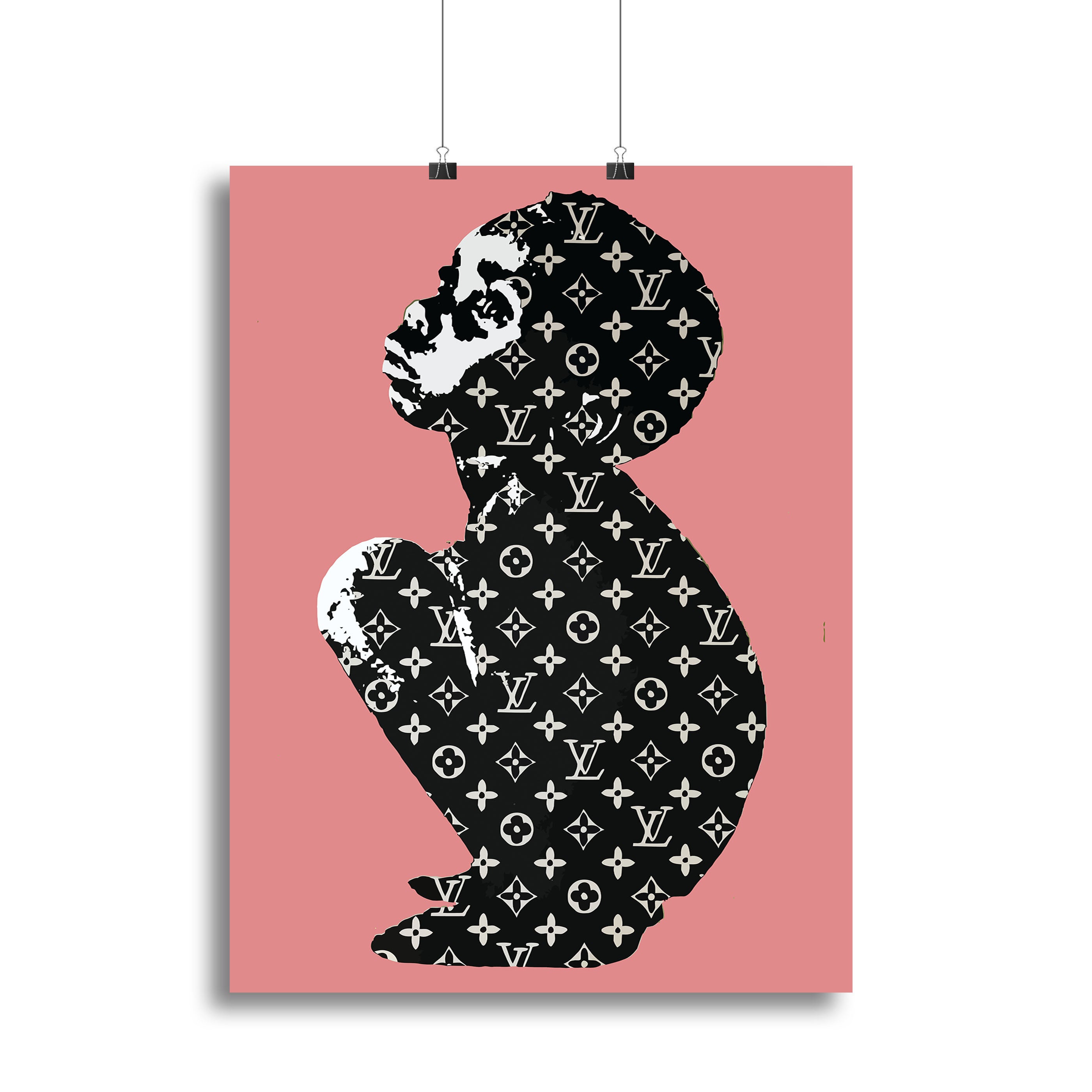 Banksy Louis Vuitton Kid Red Canvas Print or Poster - Canvas Art Rocks - 2