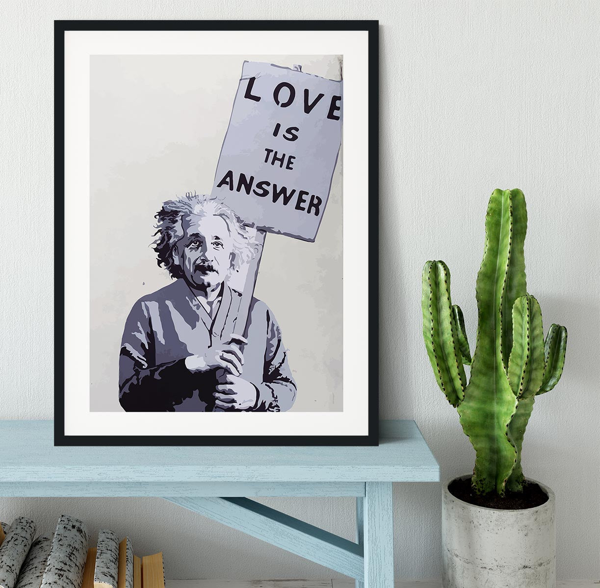 Banksy Love Is The Answer Framed Print - Canvas Art Rocks - 1