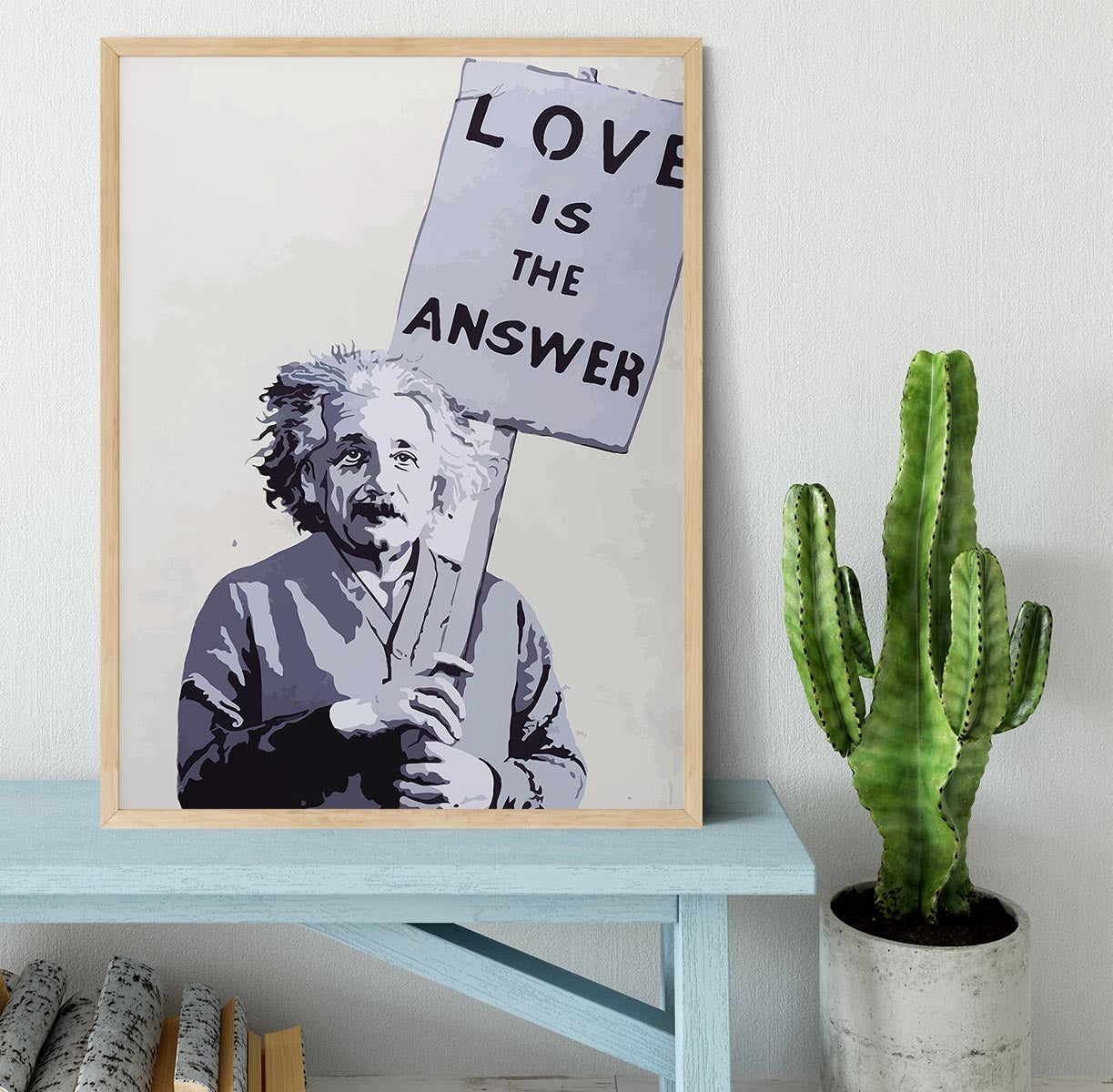 Banksy Love Is The Answer Framed Print - Canvas Art Rocks - 4