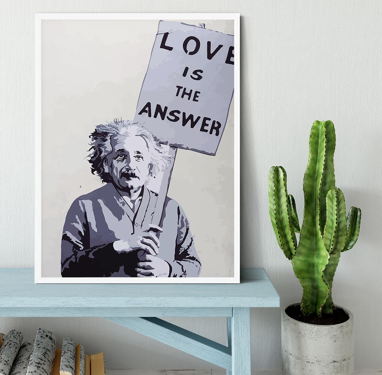 Banksy Love Is The Answer Framed Print - Canvas Art Rocks -6