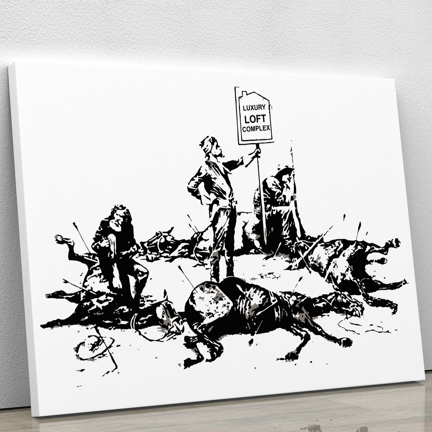 Banksy Luxury Loft Canvas Print or Poster - Canvas Art Rocks - 1