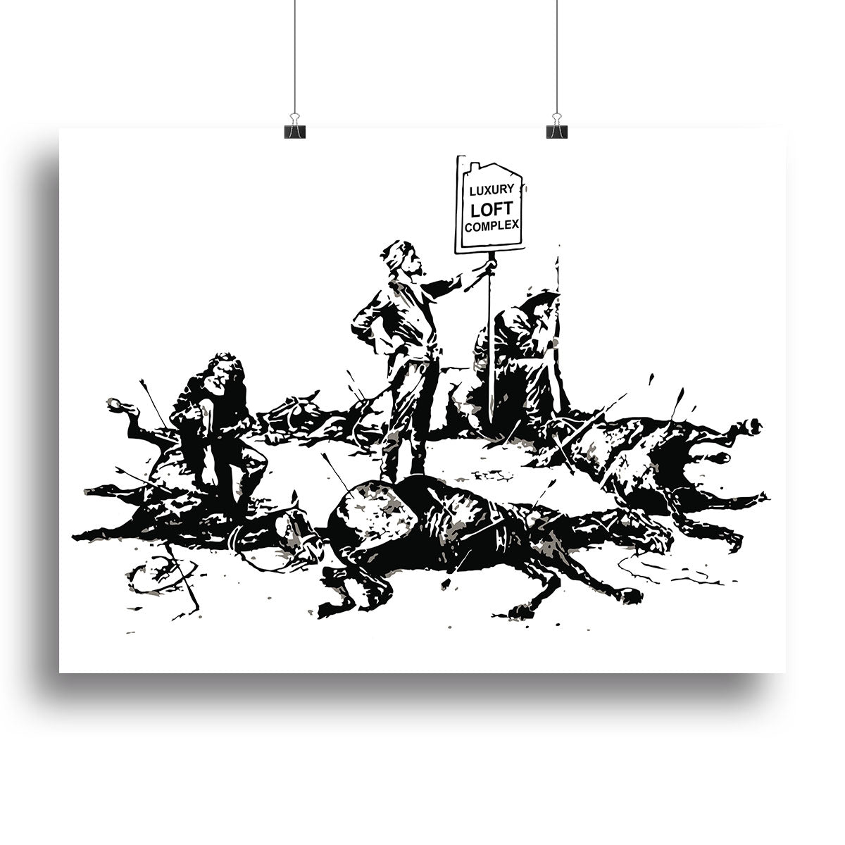 Banksy Luxury Loft Canvas Print or Poster - Canvas Art Rocks - 2