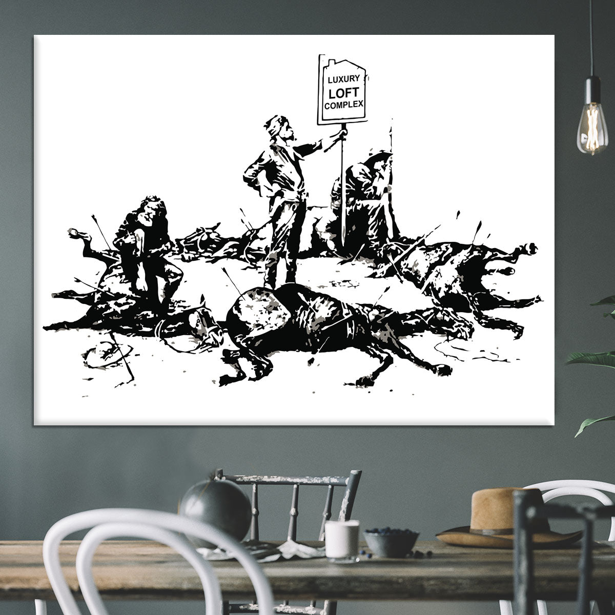 Banksy Luxury Loft Canvas Print or Poster - Canvas Art Rocks - 3