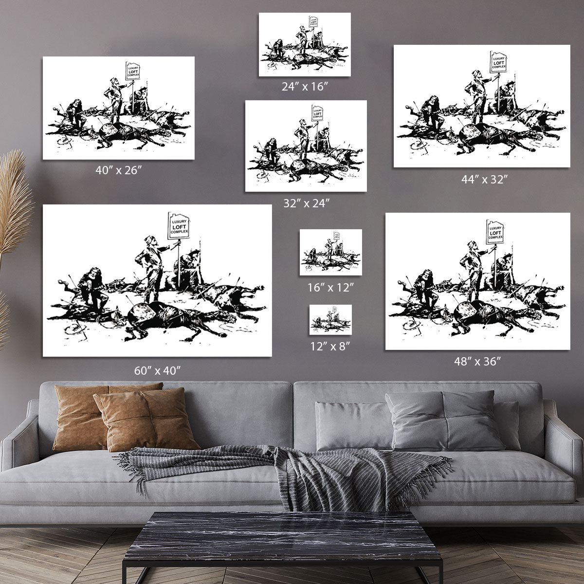 Banksy Luxury Loft Canvas Print or Poster - Canvas Art Rocks - 7