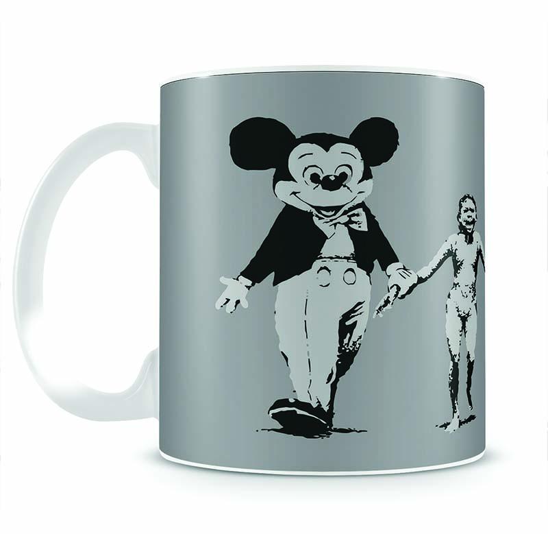Banksy Mickey And Ronald Mug - Canvas Art Rocks - 2