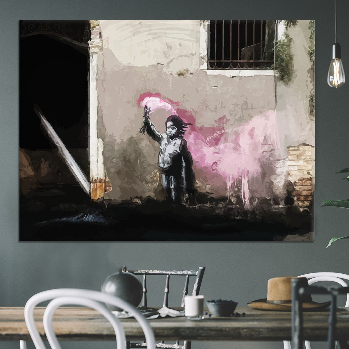 Banksy Migrant Child Venice Canvas Print or Poster - Canvas Art Rocks - 3