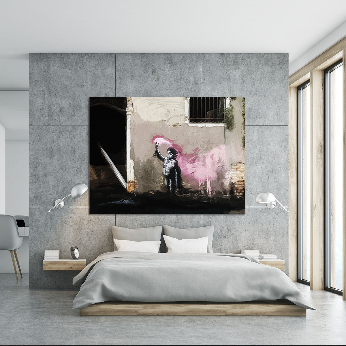 Banksy Migrant Child Venice Canvas Print or Poster - Canvas Art Rocks - 5
