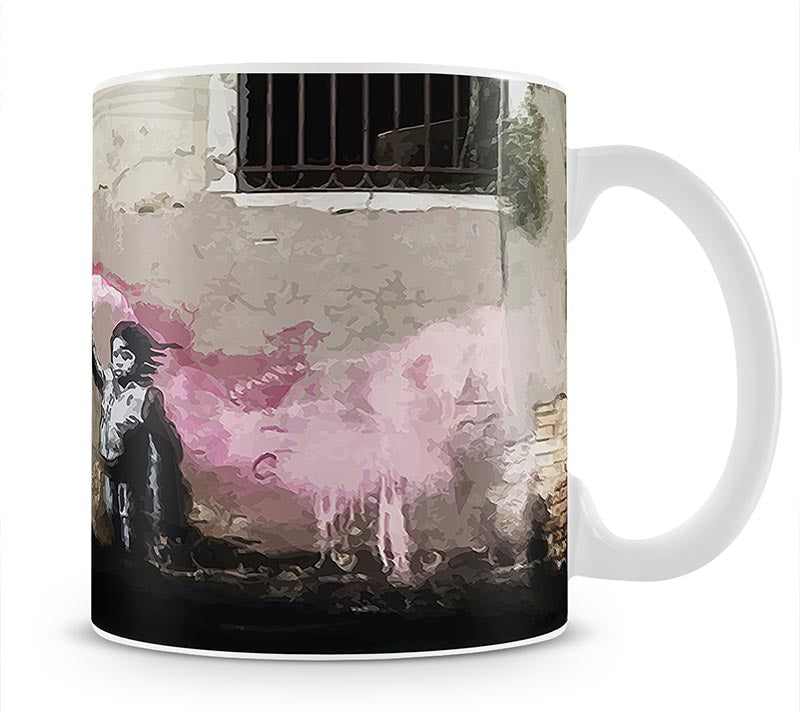 Banksy Migrant Child Venice Mug - Canvas Art Rocks - 1